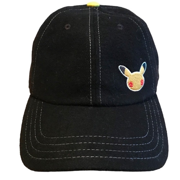Pokémon 25 Year Celebration Dad Baseball Cap Pokémon Center Original Black - Picture 1 of 10